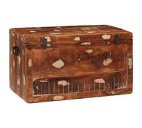 vidaXL Scatola di Stoccaggio con porta Marrone Legno di mango massello