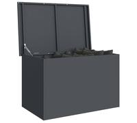 vidaXL Armadio da Esterno Antracite 80 x 50,5 x 50 cm in Acciaio Resistente alle Intemperie e Anti Ruggine con Sollevamento a Gas Industriale. Assemblaggio Necessario. Perfetto per Giardini, Patios