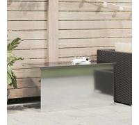 vidaXL Scatola di Stoccaggio Esterno Argento 100 x 50,5 x 50 cm