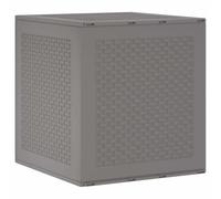 vidaXL Scatola di Stoccaggio da Giardino Grigio Chiaro 55x53x57 cm PP
