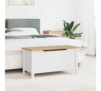 vidaXL Scatola di Stoccaggio Hill Bianco e marrone miele