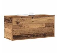 vidaXL Scatola di Stoccaggio Coperchio in Legno Antico 100x42x46 cm in Legno Ingengnerizzato
