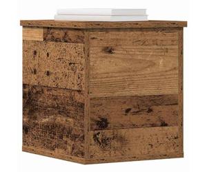 vidaXL Scatola di Stoccaggio Legno vecchio 30 x 35 x 35 cm | Tanto spazio per mettere tutte le cose dentro, Bellissima finitura in legno invecchiato, Fatto in legno massello riciclato