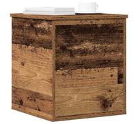 vidaXL Cassa di Stoccaggio Rustica Legno Vecchio | Finitura Vintage Antica Solidamente Recuperata 40 X 42 46 cm Perfetta per Organizzare Arredamento di Camera da Letto e Soggiorno Stile di Organiz