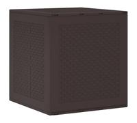 vidaXL Scatola di Stoccaggio Esterna Marrone 55x53x57 cm PP
