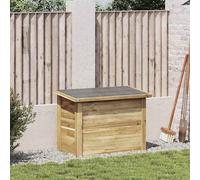 vidaXL Scatola di Stoccaggio Naturale 80 x 44,5 x 57,5 cm