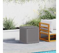 vidaXL Scatola di Stoccaggio per Giardino con porta Grigio chiaro