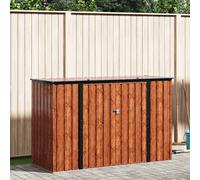 vidaXL Scatola di Stoccaggio per Giardino Marrone 214 x 82 x 132 cm