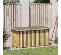 vidaXL Scatola di Stoccaggio per Giardino Naturale 119 x 44 x 58 cm