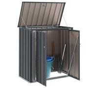vidaXL Scatola di Stoccaggio per Giardino Nero 101,5 x 57 x 100,5 cm, Tavolo Elegante, Rettangolare, Moderno, Durevole, per Qualsiasi Spazio da Pranzo, Facile da Pulire, Design Elegante, Uso Versatil