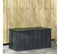 vidaXL Scatola di Stoccaggio per Giardino Nero 101 x 56,5 x 50 cm