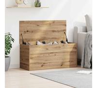 vidaXL Scatola di Stoccaggio rovere artigianale 100 x 42 x 46 cm