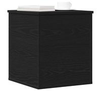 vidaXL Scatola di Stoccaggio Rovere Nero 40 x 42 x 46 cm | Aspetto elegante e semplice per qualsiasi stanza, Tanto spazio per i tuoi oggetti,