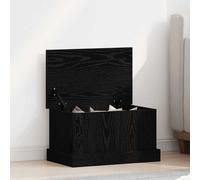 vidaXL Scatola di Stoccaggio Rovere nero 50 x 30 x 28 cm