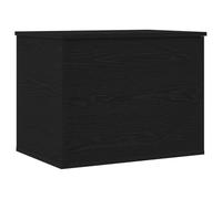 vidaXL Baule Contemporaneo in Rovere Nero MDF Legno 60 X 42 46 cm Ampio Design Minimalista Ottimo per Soggiorno e Camera da Letto Baule Decorativo Moderno Scatola Organizzatore Soluzioni Mobili per