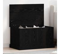 vidaXL Cassapanca Moderna in Rovere Nero | 70 X 40 38 cm Finitura Opaca Ideale per Camera da Letto e Soggiorno Soluzione Decorativa Funzionale Mobile in Legno Arredamento per Interni