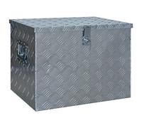 vidaXL Scatola in Alluminio 610x430x455 mm Argento
