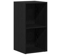 vidaXL Scatola per Contenitori LP in Rovere Nero 71x34x36cm Truciolato, Supporto per Giradischi, unità per Giradischi, Supporto per Giradischi con Contenitore