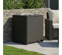 vidaXL Scatola per Cuscini 55 x 55 x 69 cm acciaio, Scaffale per soggiorno, box rettangolare per esterni, resistente, per cuscini e arredamento da giardino