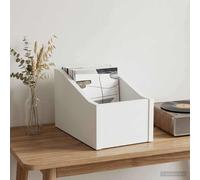 vidaXL Scatola per dischi LP Bianco 18 x 32 x 18 cm