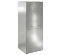 vidaXL Scatola per pacchetti, in acciaio zincato, 41 x 38 x 103 cm, rettangolare, con porta a cerniera, impermeabile, sicura, design moderno