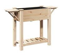 vidaXL Piantana da Giardino Ripiani 111x37x76 cm in Legno Massello di Pino
