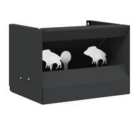 vidaXL Scatola per trappole per proiettili Nero 29 x 22 x 20 cm