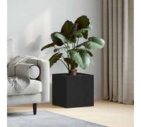 vidaXL Scatola per vasi Rovere nero 40 x 40 x 40 cm Legno multistrato