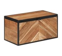 vidaXL Scatola Portaoggetti 60x30x30 cm Legno Massello Acacia e Ferro