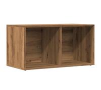 vidaXL Scatola Portaoggetti Artigianale 69,5x34x36cm Legno Multistrato, Tavolo portadischi, Mobile Porta LP, Supporto per Giradischi