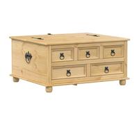 vidaXL Scatola Portaoggetti Corona 90x78x45 cm Legno Massello di Pino