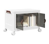 vidaXL Scatola Portaoggetti Impilabile con Ruote 28 L 48,5x29,5x33 cm