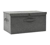 vidaXL Scatola Portaoggetti in Tessuto 50x30x25 cm Antracite
