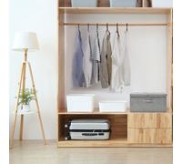 vidaXL Scatola Portaoggetti in Tessuto 50x30x25 cm Grigio