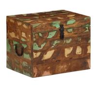 vidaXL Scatola Stoccaggio Legno di Recupero Baule Scatola Portaoggetti Esterni