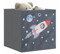 vidaXL Scatole Portaoggetti 10pz Grigio 32x32x32cm Tessuto non Tessuto