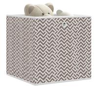 vidaXL Scatole Portaoggetti 4pz Marrone 32x32x32cm Tessuto non Tessuto