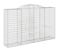 vidaXL Cesto Gabbione ad Arco 300x50x180/200 cm Ferro Zincato