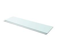 vidaXL Mensole in Vetro Trasparente 2 pz 110x30 cm