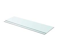 vidaXL Schappen 2 st 90x25 cm glas transparant