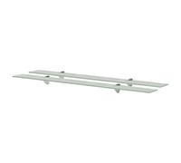 vidaXL Mensole Galleggianti in vetro 2 pz 100x20 cm 8 mm