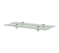 vidaXL Mensole Galleggianti 2 pz in Vetro 60x10 cm 8 mm