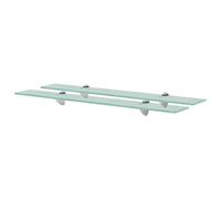 vidaXL Mensole Galleggianti 2 pz in Vetro 70x20 cm 8 mm