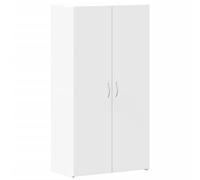 vidaXL Schedario Bianco 60x32x115 cm in Legno Multistrato, Mobile da Ufficio, portaoggetti da Ufficio, Mobile Porta File, arredo da Ufficio