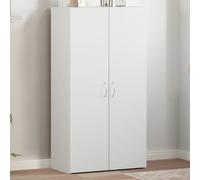 vidaXL Schedario Bianco 60x32x115 cm in Legno Multistrato, Mobile da Ufficio, portaoggetti da Ufficio, Mobile Porta File, arredo da Ufficio
