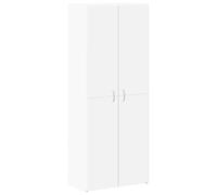 vidaXL Schedario Bianco 60x32x153 cm in Truciolato, Mobile da Ufficio, portaoggetti da Ufficio, Mobile Porta File, arredo da Ufficio