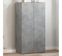 vidaXL Schedario Grigio Cemento 60x32x115 cm in Legno Multistrato, Mobile da Ufficio, portaoggetti da Ufficio, Mobile Porta File, arredo da Ufficio