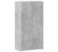 vidaXL Schedario Grigio Cemento 60x32x115 cm in Legno Multistrato, Mobile da Ufficio, portaoggetti da Ufficio, Mobile Porta File, arredo da Ufficio