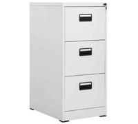 Schedario grigio chiaro 46x62x102,5 cm in acciaio