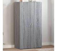 vidaXL Schedario Grigio Sonoma 60x32x115 cm in Legno Multistrato, Mobile da Ufficio, portaoggetti da Ufficio, Mobile Porta File, arredo da Ufficio